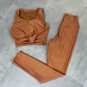 Aerie offline ribbed crossover leggings